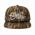 4 Bar C Outdoors Rhodes Headwear camo rope hunting hat with white embroidered logo
